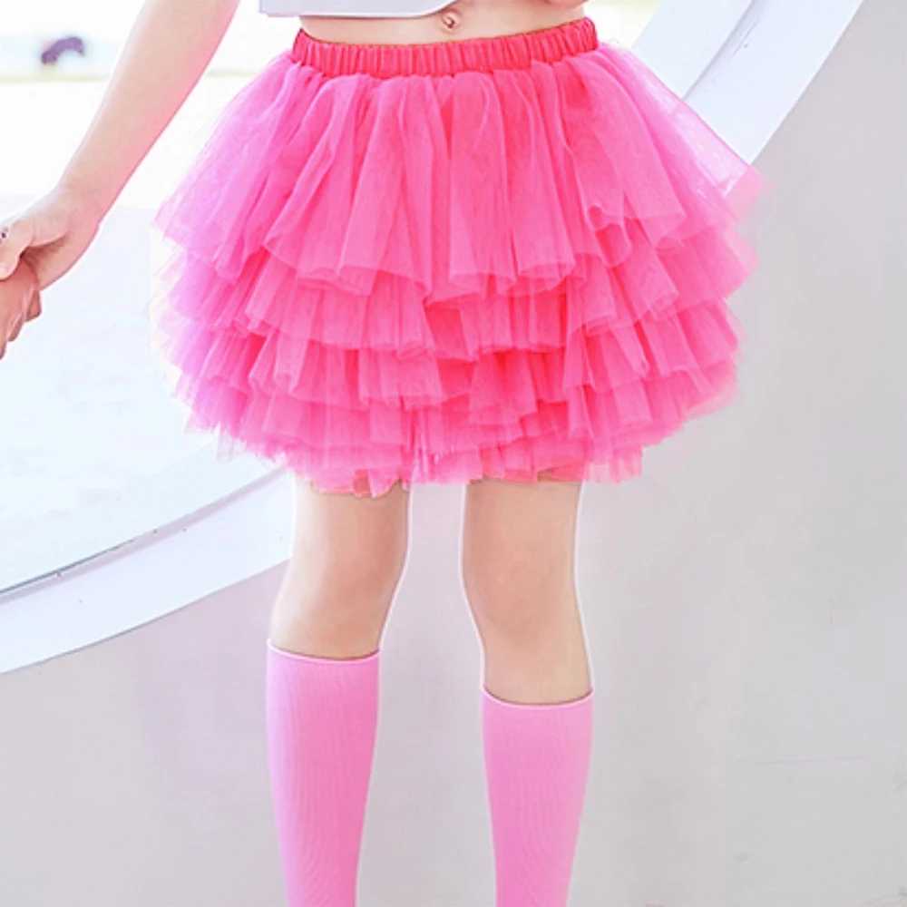 Baby Mädchen Tüllrock für Mädchen Tutu Prinzessin Ballkleid Pettiskirt Ballett Tanz Kinder Party/Geburtstag 6-lagiger Tüllrock 1-7 Jahre – Detail 19
