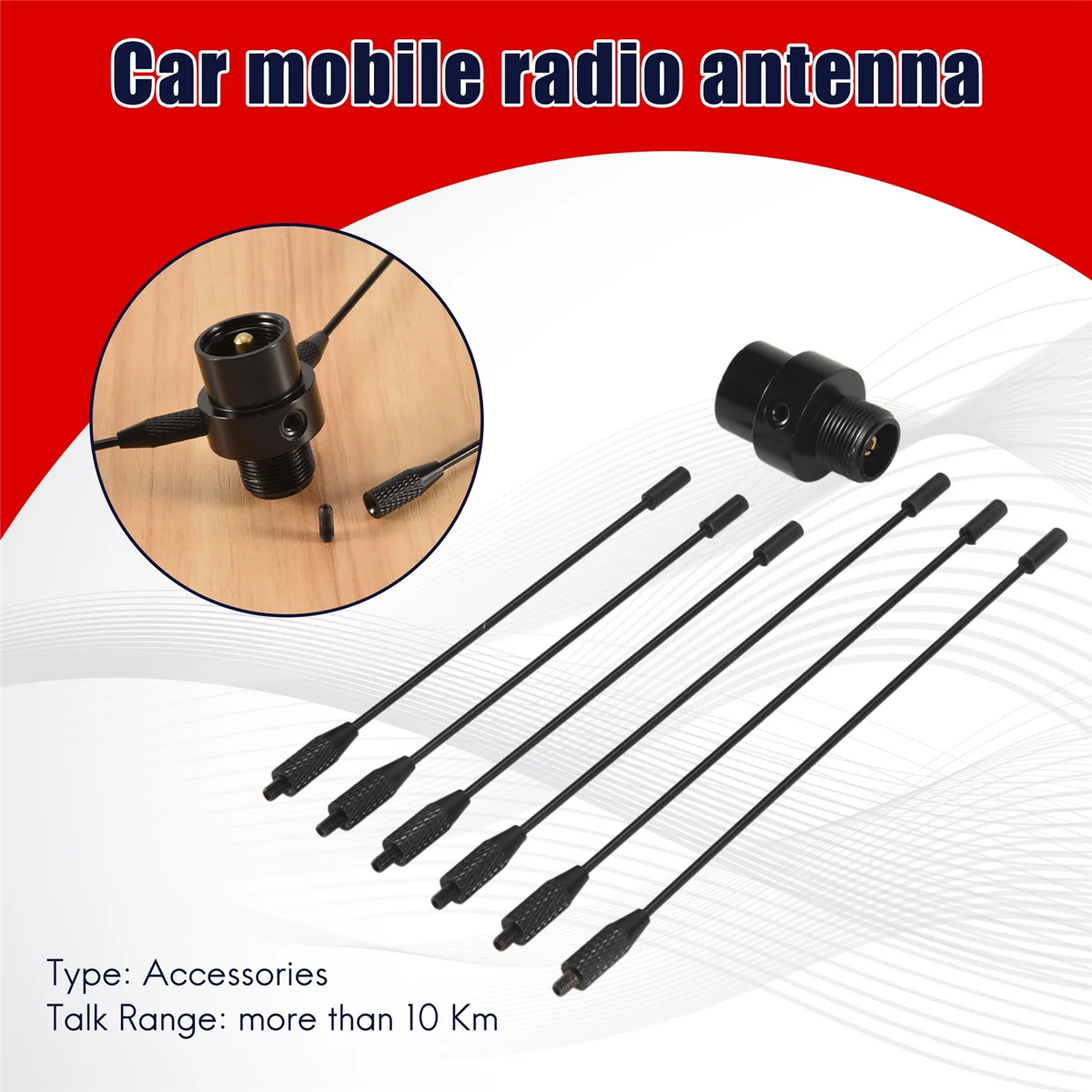 Para Nagoya RE-02 Antena de grade terrestre Antena omnidirecional aprimorada de rádio móvel