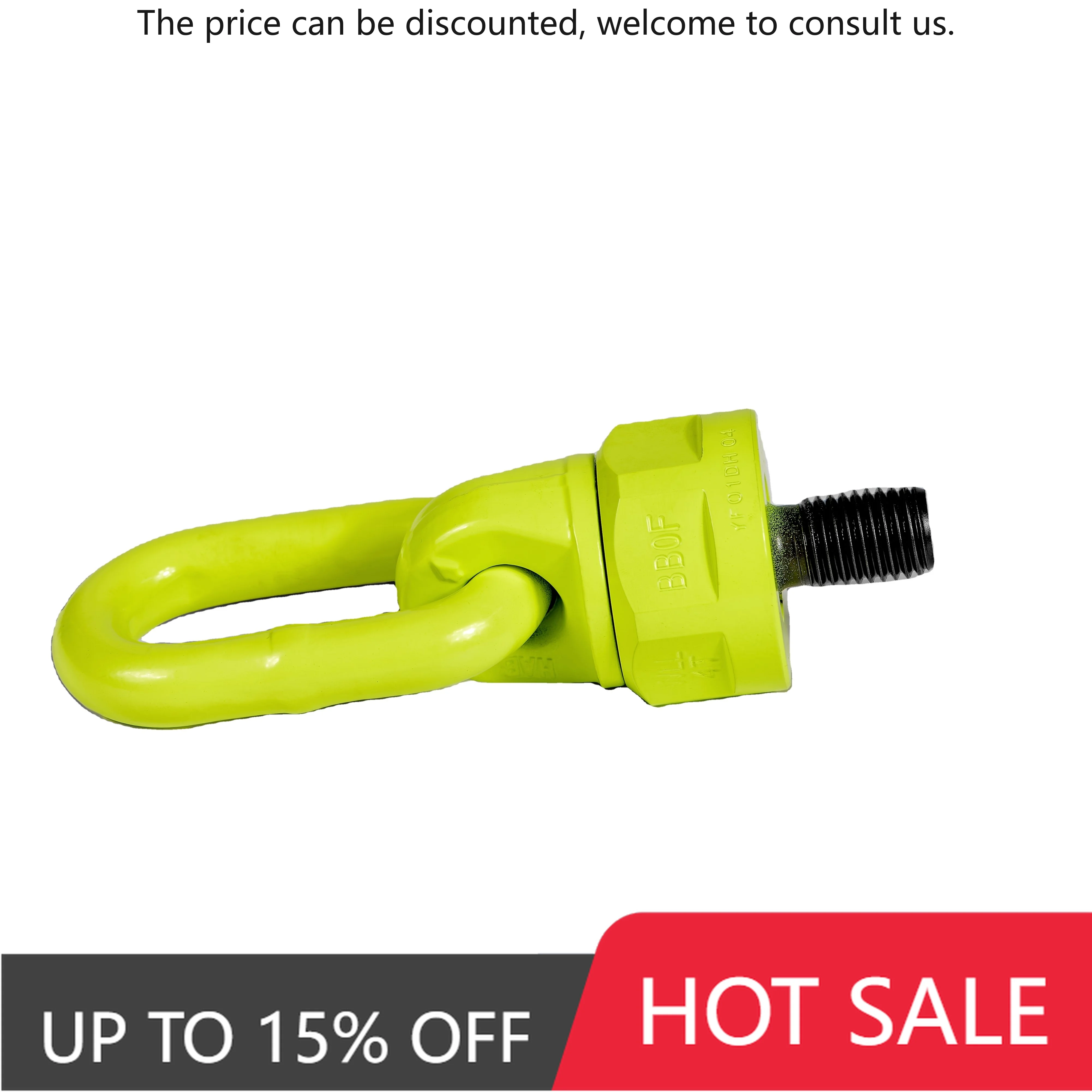 

High Capacity 40t Bolt Lifting Hardware 360 Rotation With 230 Pivot Universal Swivel Hoist Ring MLW083 M90-B Factory Direct