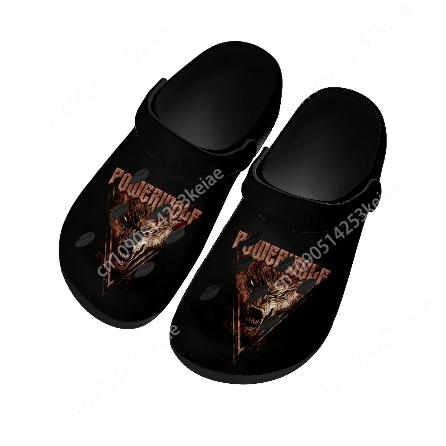 Power Metal Powerwolf Rock Band Home Clogs Custom Water Shoes Mens Womens Teenager Shoes Clog Breathable Beach Hole Slippers