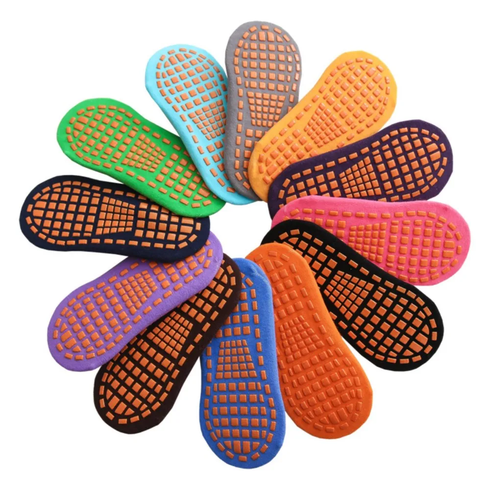 Anti-Rutsch-Socken für Kinder und Erwachsene, Eltern-Kind-Trampolinsocken, Baumwollsocken, elastische Sportsocken für Jungen und Mädchen, Kindersocken für draußen