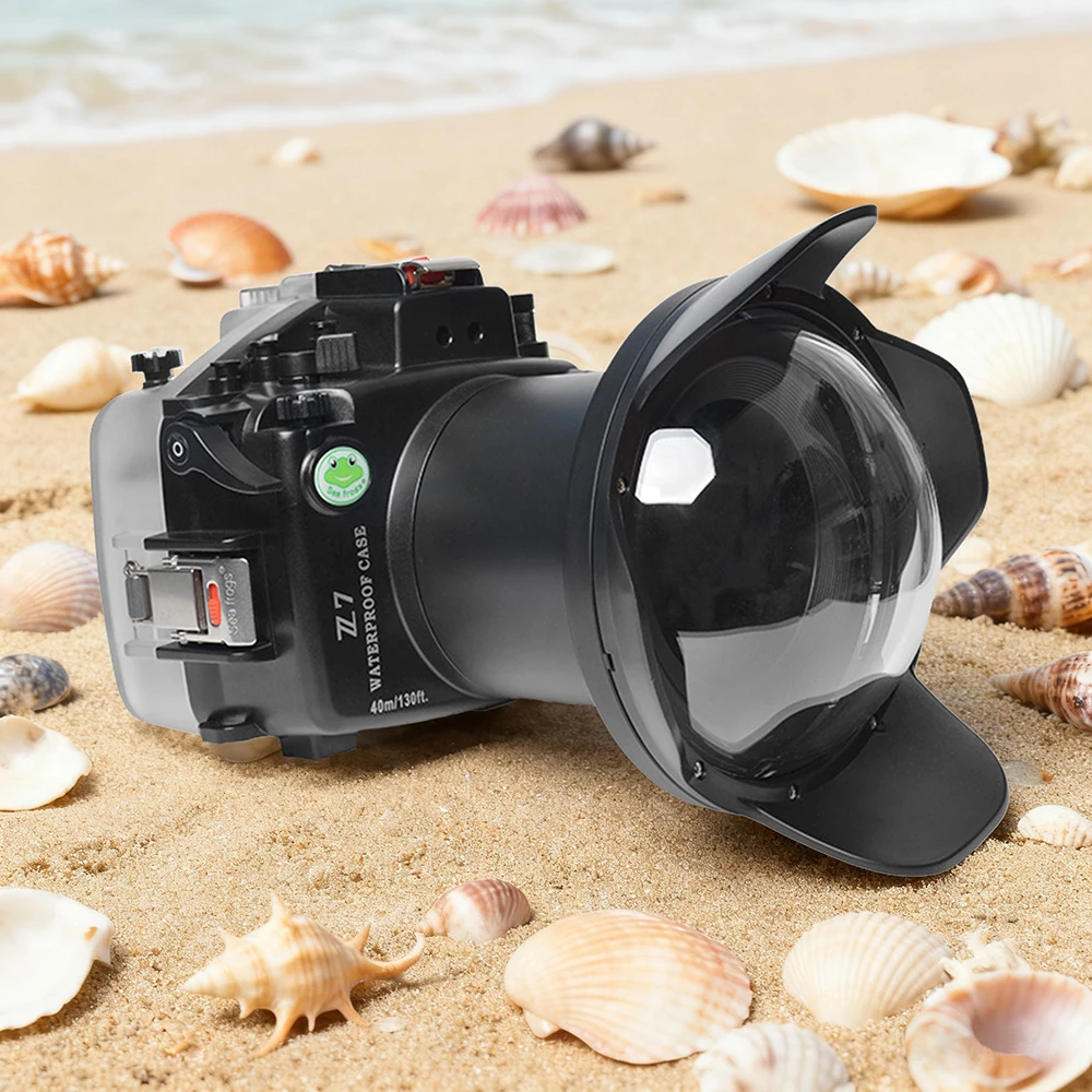 

Seafrogs 40m Waterproof Housing for Nikon Z7 with 6” wide-angle lens Professional diving equipment