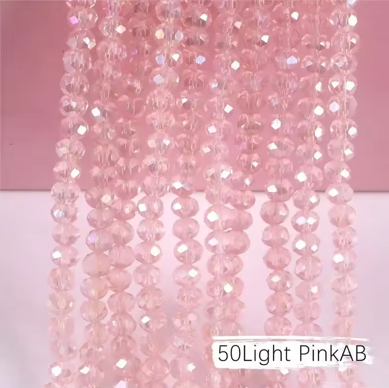 2mm 4mm 6mm 8mm Rondelle Austria Crystal Beads Faceted Glass Beads Loose Spacer Beads for DIY Bracelet Garment Making - Image 44