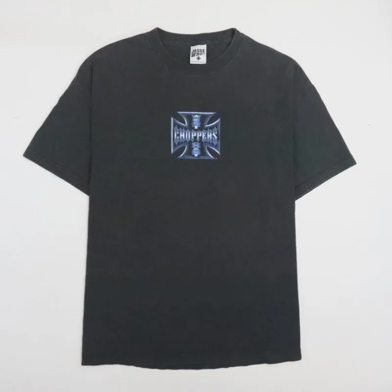 Vintage West Coast Choppers Long Beach Motorcycle Graphic T-Shirt Unisex Short Sleeve Biker Street Casual Holiday Gift Tops
