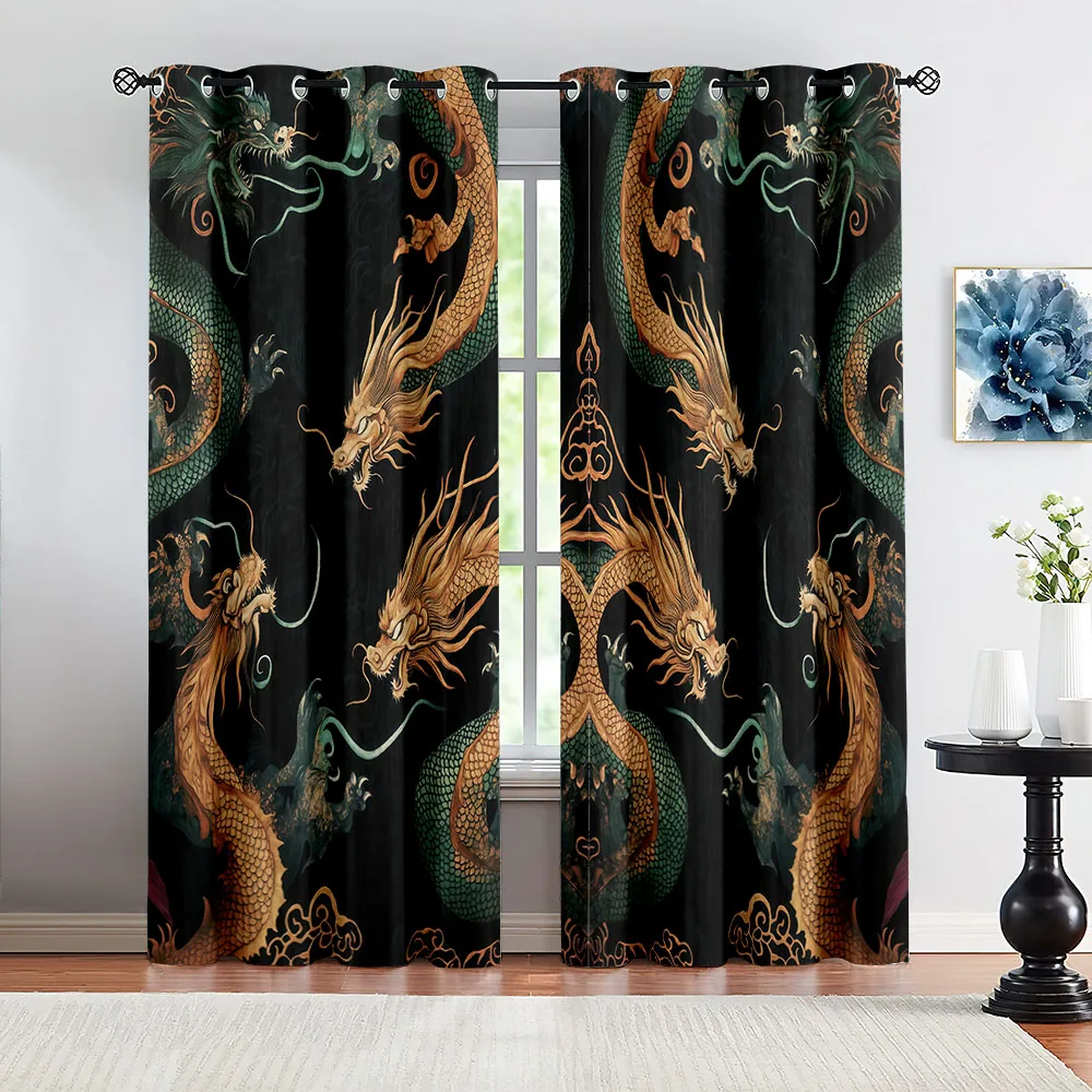 Chinese Mythical Blackout Children Curtain 1 Panel