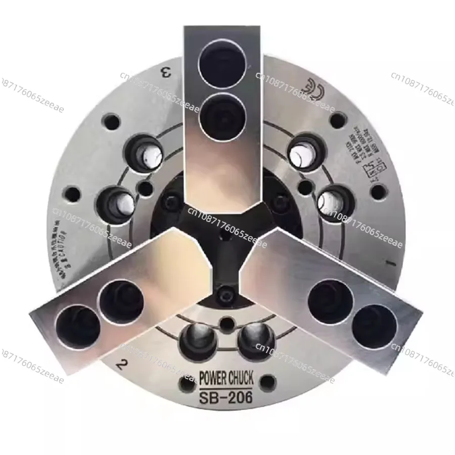 Standard hollow hydraulic chuck, three jaw chuck, hydraulic power chuck, 4/5/6/8/10/12 inch large through-hole chuck image 6