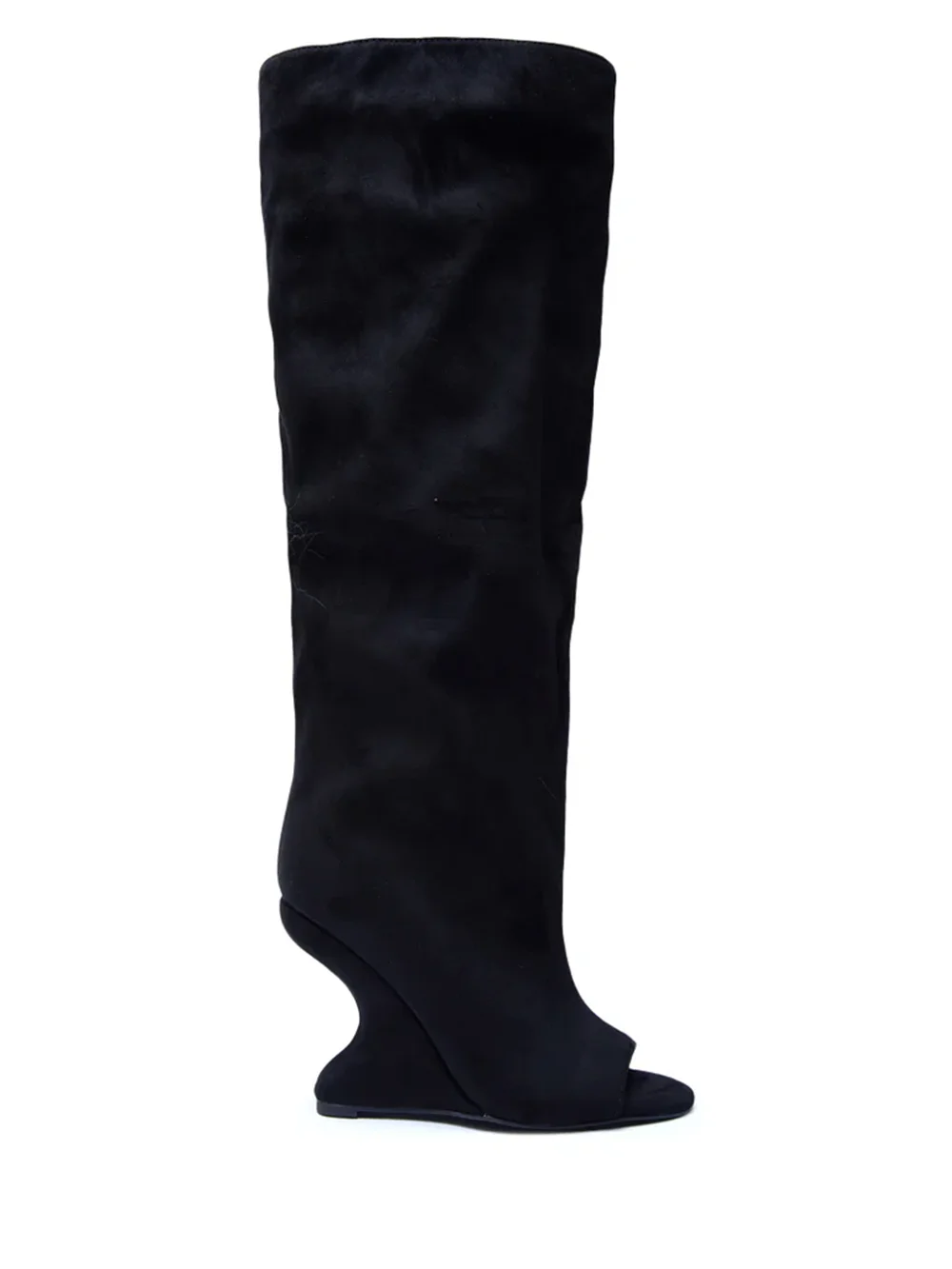 

Suede Peep Toe Strange Style Slouchy Boots Sexy Pointed Toe Accept Customized New Arrivals Fashion Women Modern Boots