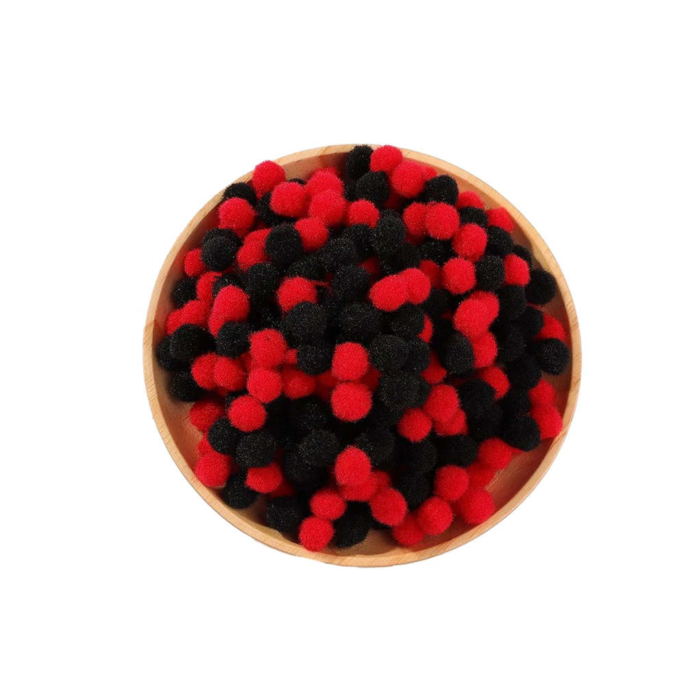 

2/3/5 300piece Fashionable Pom Poms Balls For DIY Projects Vibrant Colors Assorted Fuzzy Pompoms Balls