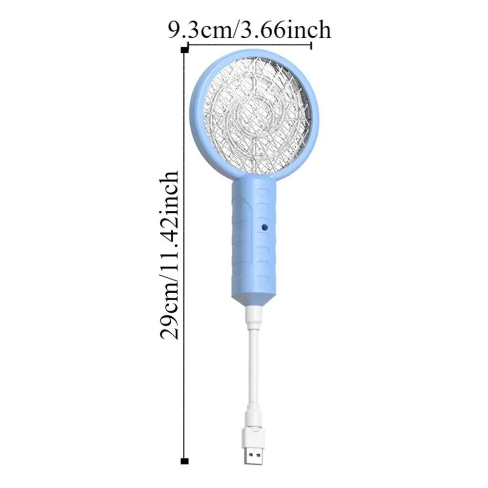 Pest Control Mini USB Mosquito Swatter Electric Shock Candy Color Insect Racket Simple Portable Fly Bug Zapper Outdoor