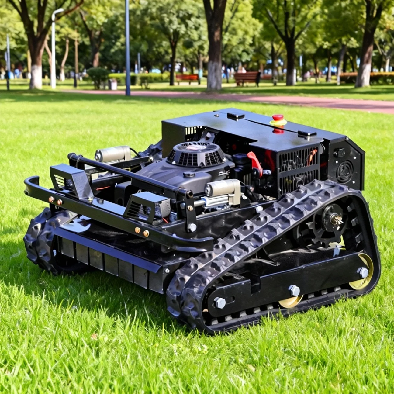 

Customized Engine Farm Euro 5 Lawn Mower Robot Tracked Wireless Remote Control Lawn Mower Slope Lawn Mower