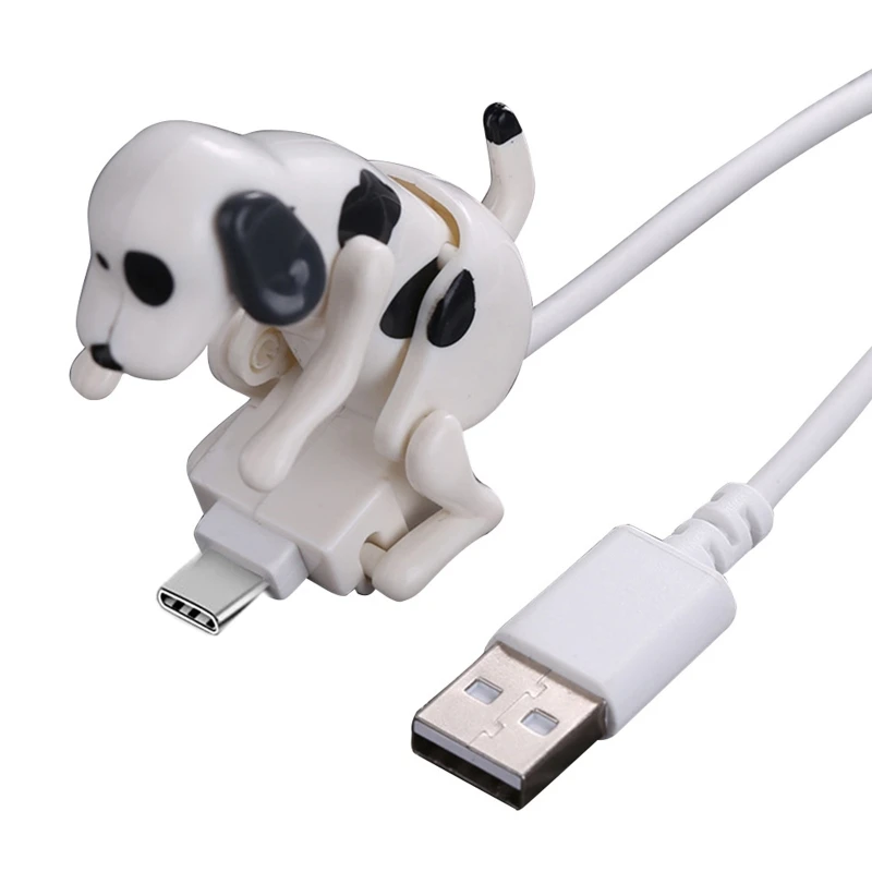 Zabawna dla psa dotykowego kabel do ładowarki telefonu dla poruszającego się bezpaskiego psa z szybkim ładowaniem kabla USB C z przełącznikiem