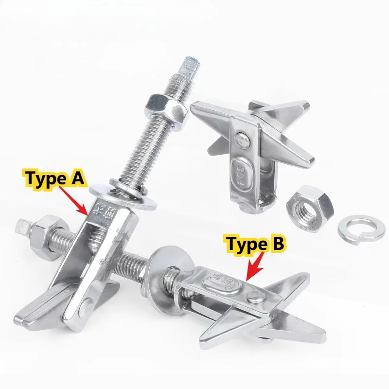 Peijian M6 M8 M10 M12 M16 M20 304 Stainless Steel Shear Anchor Bolt Hollow Brick Expansion Screw For Water Heater