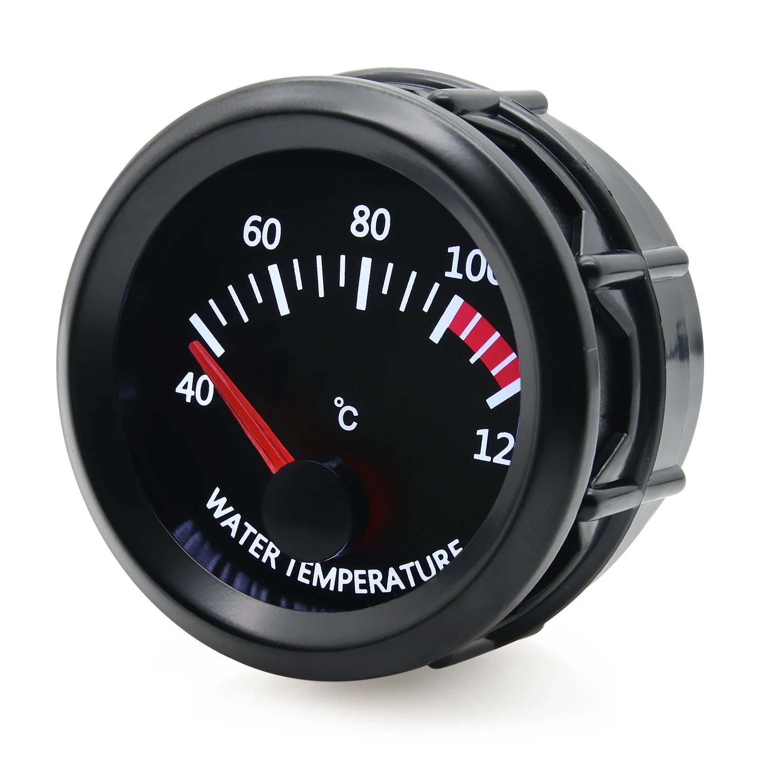2\'\'52mm Car Water Temperature Gauge 40~120 ℃ With Water Temp Sensor Water Temp Joint Pipe 1/8NPT Sensor Adapter Car Gauge 12V