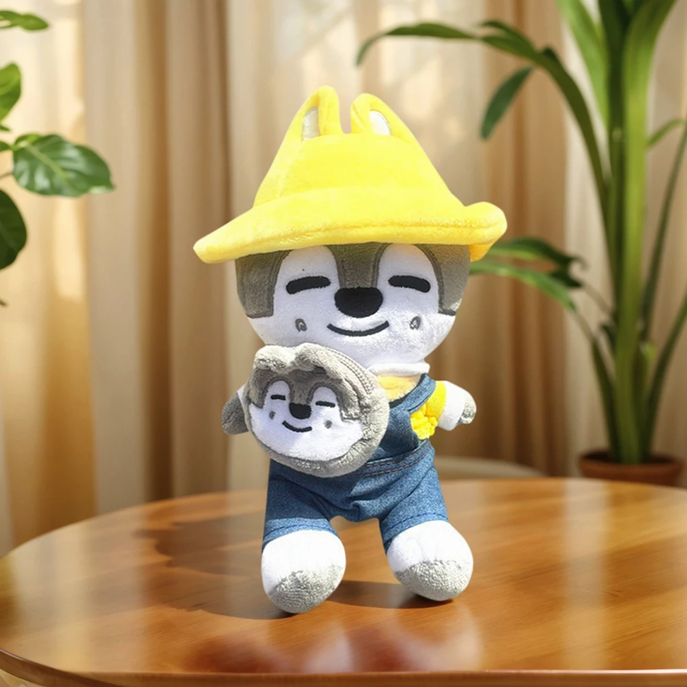 

15 X 20 CM Plush Toy with Hat and Small Crossbody Bag Spring Kindergarten Stray Doll Cartoon Cute Doll for Holiday Surprise Gift