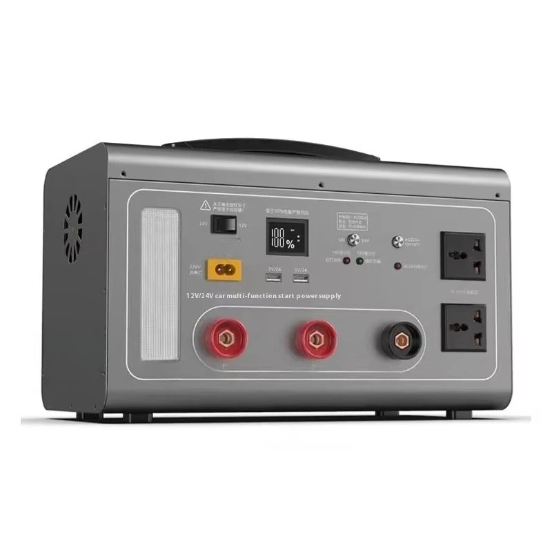 Large Capacity 12V/24v Truck Battery  Solar Panel Controller Pure Sine Wave Emergency Car Starting Power External Battery