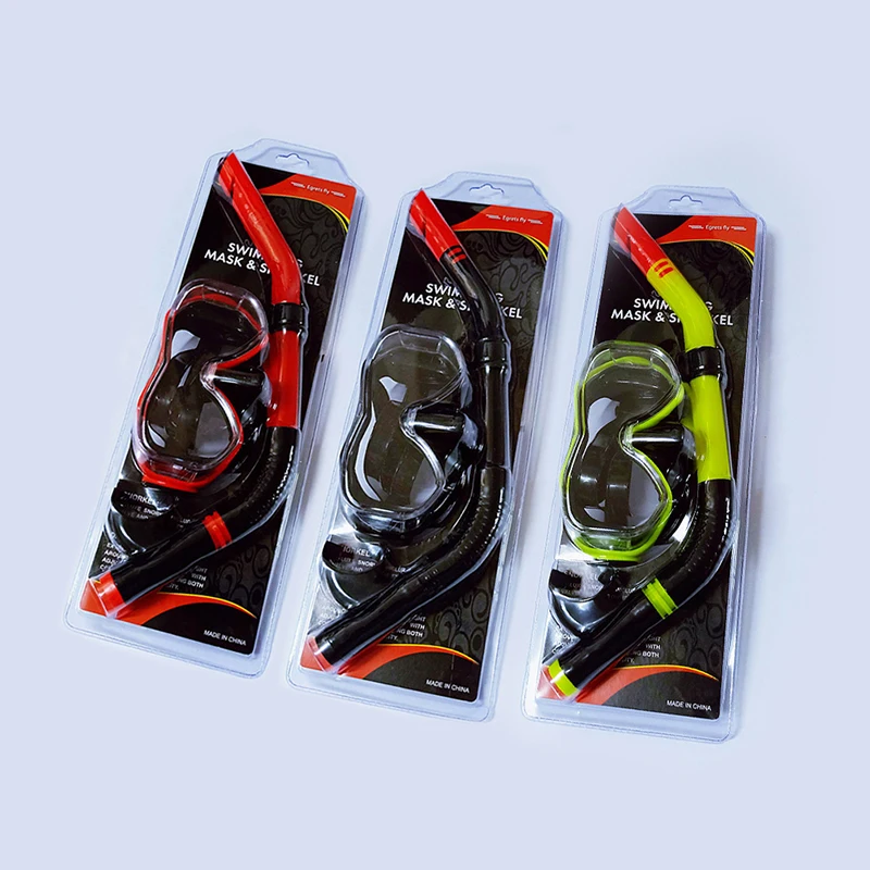 Set da snorkeling professionale maschera a pieno facciale occhiali da immersione attrezzatura tuta per acque profonde occhiali da immersione a secco