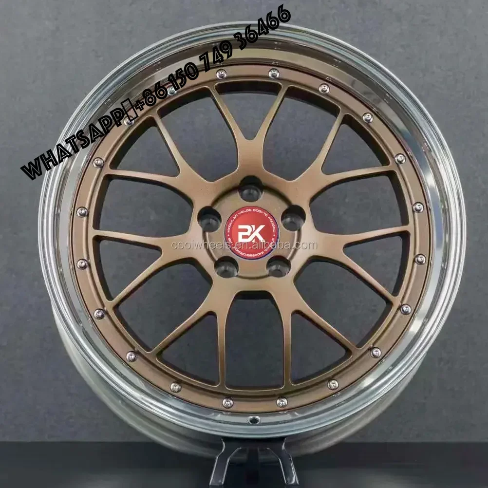 6061-T6 3 Piece 17 18 19 20 Inch Concave Custom 5x114.3 Alloy Forged Passenger Car Wheels Rims Hubs for JDM Car Civic Q50 G37