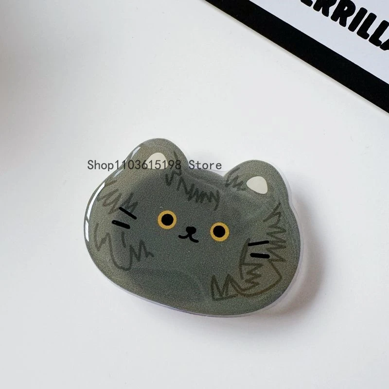 Korean Cute Cartoon Cat Griptok Grip Tok Phone Finger Ring Holder Stand Support For iPhone 15 14 Samsung Foldable Socket Bracket - view 6
