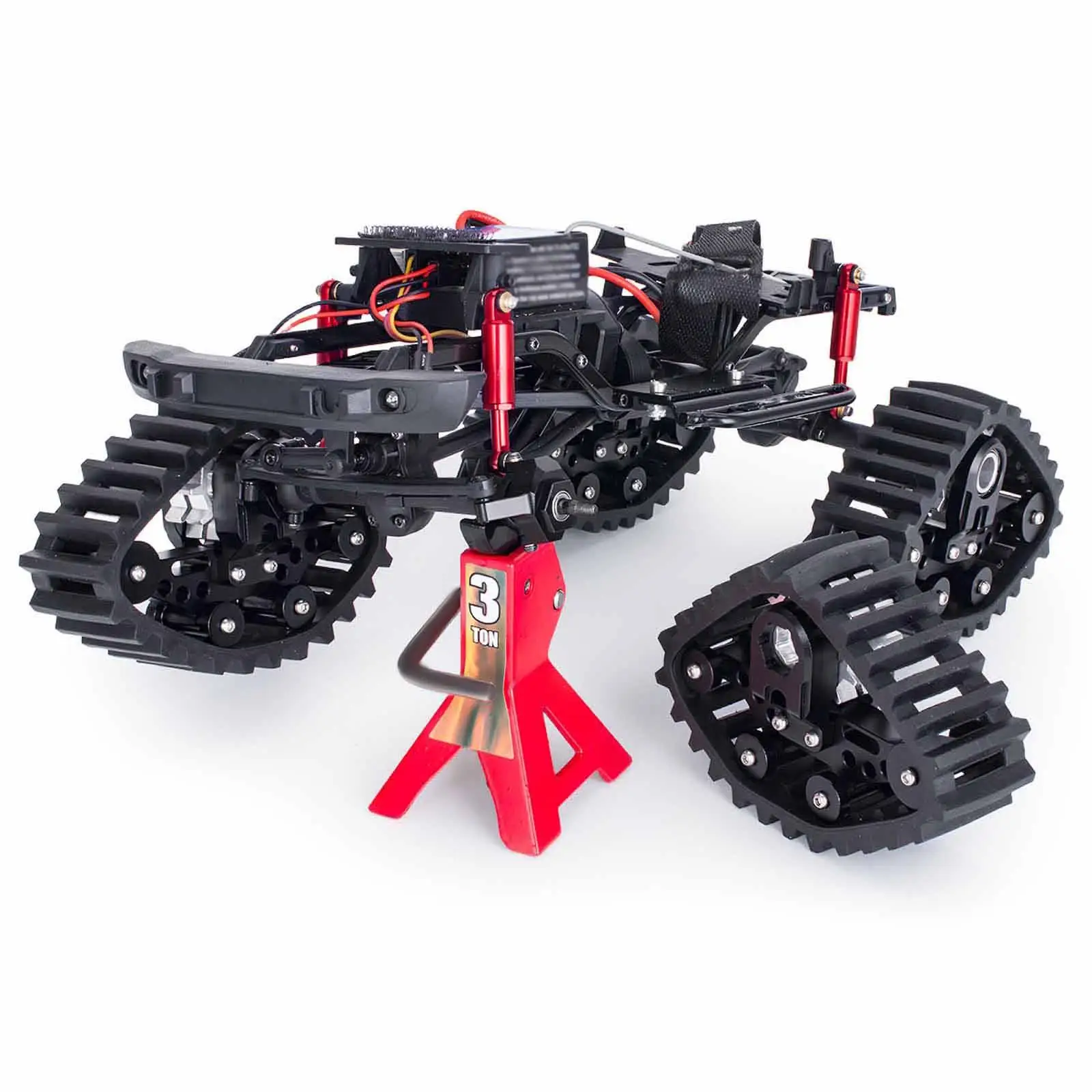 RC Crawler Wheels 1 24 Track Snow Tires Alloy Rubber Parts Easy Install for SCX