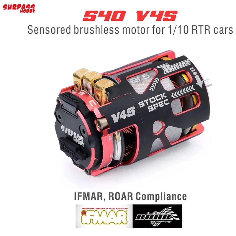 

Бесщеточный двигатель Surpasshobby Rocket 540 V4S с датчиком для 1/10 1/12 1/14 RC Drift Racing Car F1 Competition Modified Spec