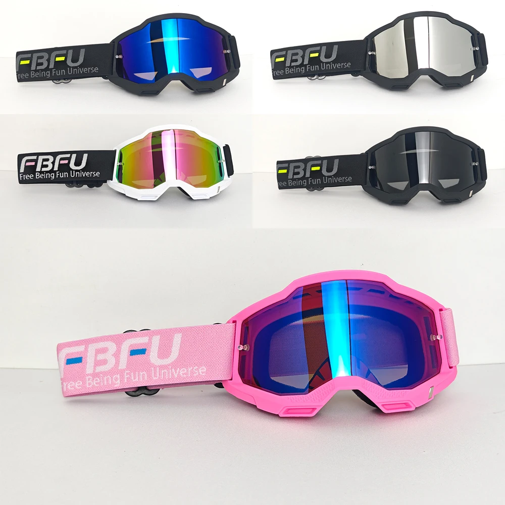 

2025 FBFU All Day Ski Goggles High Def Lenses, SandProof DustProof, Trendy for Unisex Snow Mountain Off-Road Sports