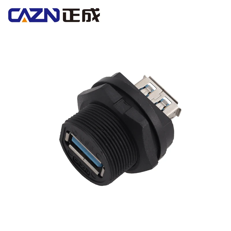 

CAZN Waterproof IP67 IP68 USB 3.0 Female to Female Receptacle Threaded