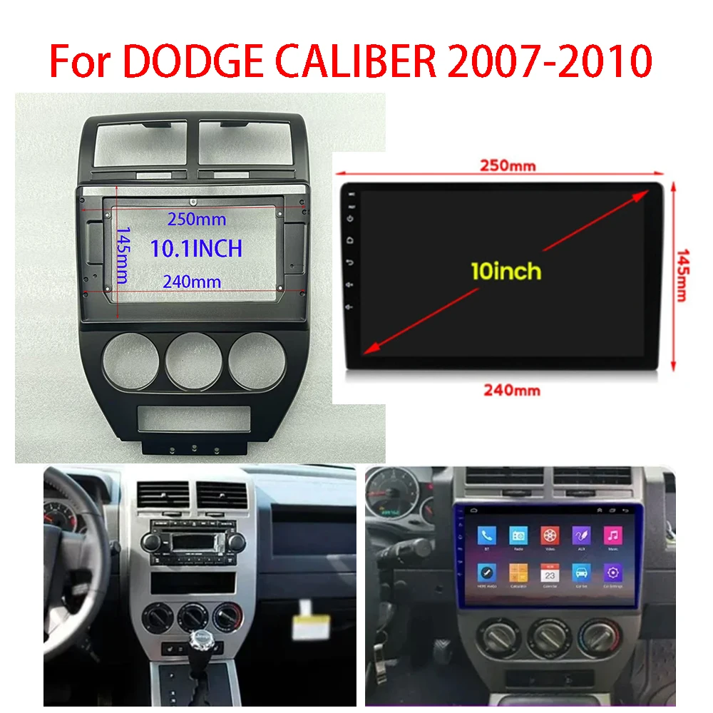 

For 2007-2010 DODGE CALIBER 7/9/ 10.1 inch Car Audio Frame Radio Fascia Gps Navigation fascia Panel