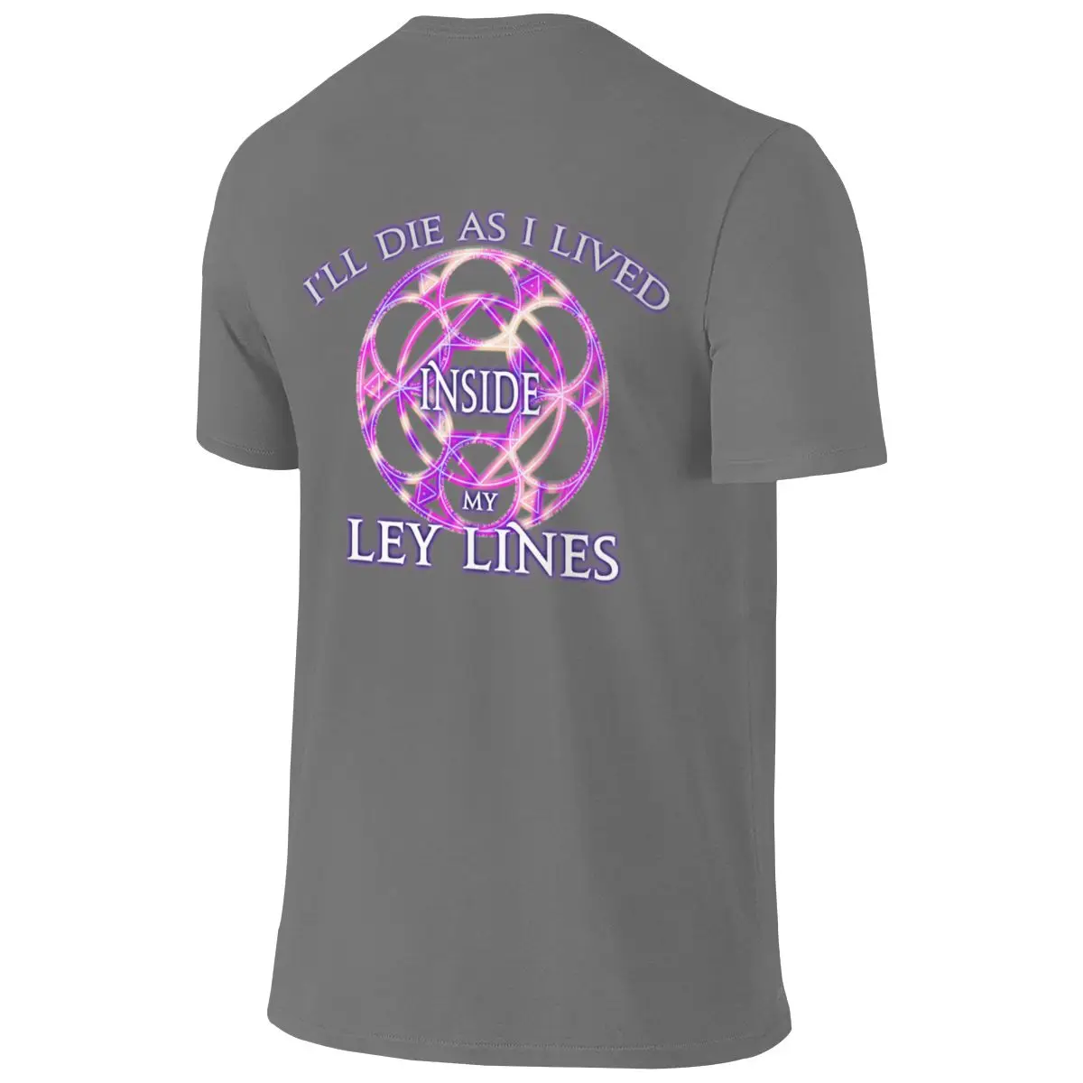 Inside My Ley Lines American Style Reversible T-shirt Retro Trendy Brand Youthful Feeling Men's T-shirts
