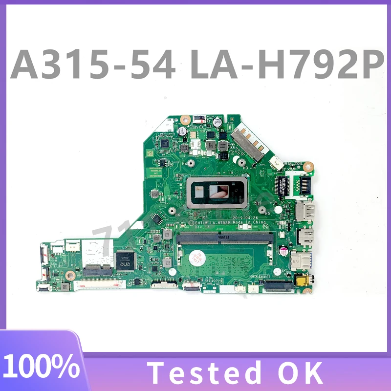 

Материнская плата EH7LW LA-H792P для ноутбука ACER A315-54, материнская плата NBHEM11001 NBHM211001 с I3-8145U I3-10110U 100% протестирована