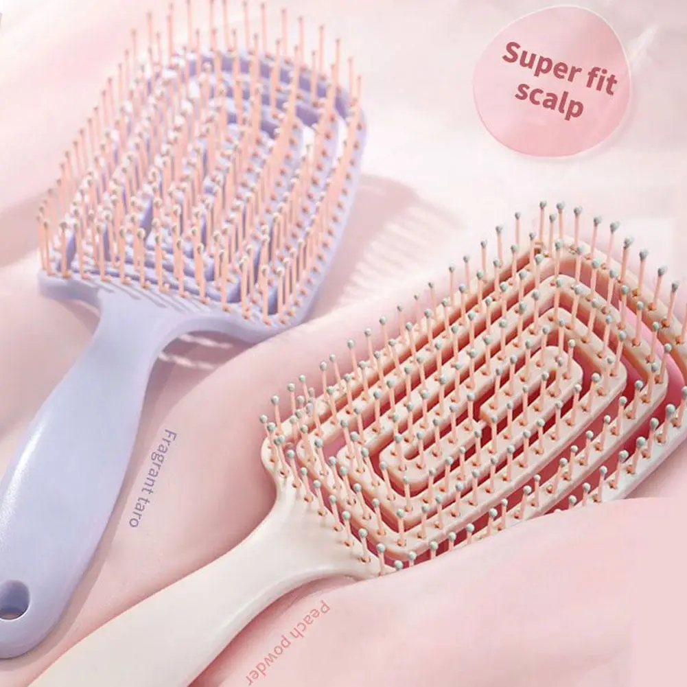 Volumizing Hair Massage Comb Hollow Out Detangling Brush Styling Tools for Natural Hair and Wigs
