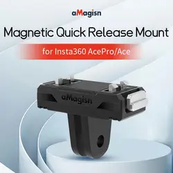 Adaptateur magnétique pour Insta360 Zan/ ZanPro, base à dégagement rapide, support d'équitation, accessoire de caméra de sport