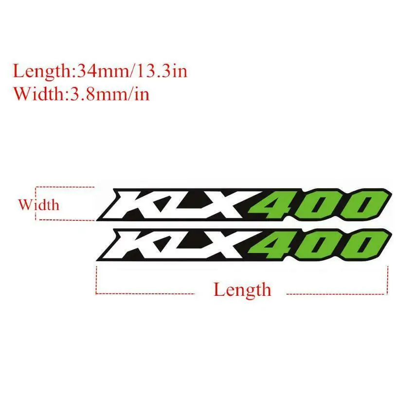 3D Glue Swingarm Stickers Decals For KAWASAKI KLX 400 KLX400R KLX400SR 2002-2004