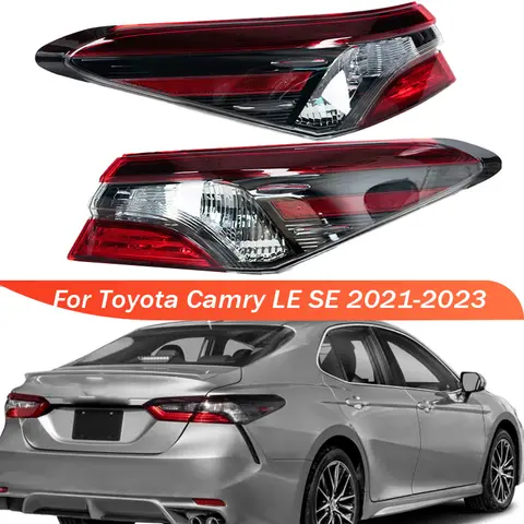 도요타 캠리 LE SE 2022-2021용 후미등 할로겐 테일 램프 방향지시등 브레이크 램프 8156006A20, 8155006A20