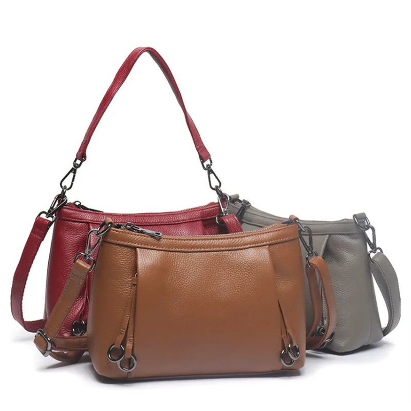 

Высококачественные сумки через плечо из натуральной кожи для женщин, сумка-портфель, сумки-бродяги, женская винтажная сумка на плечо, новинка 2023 года