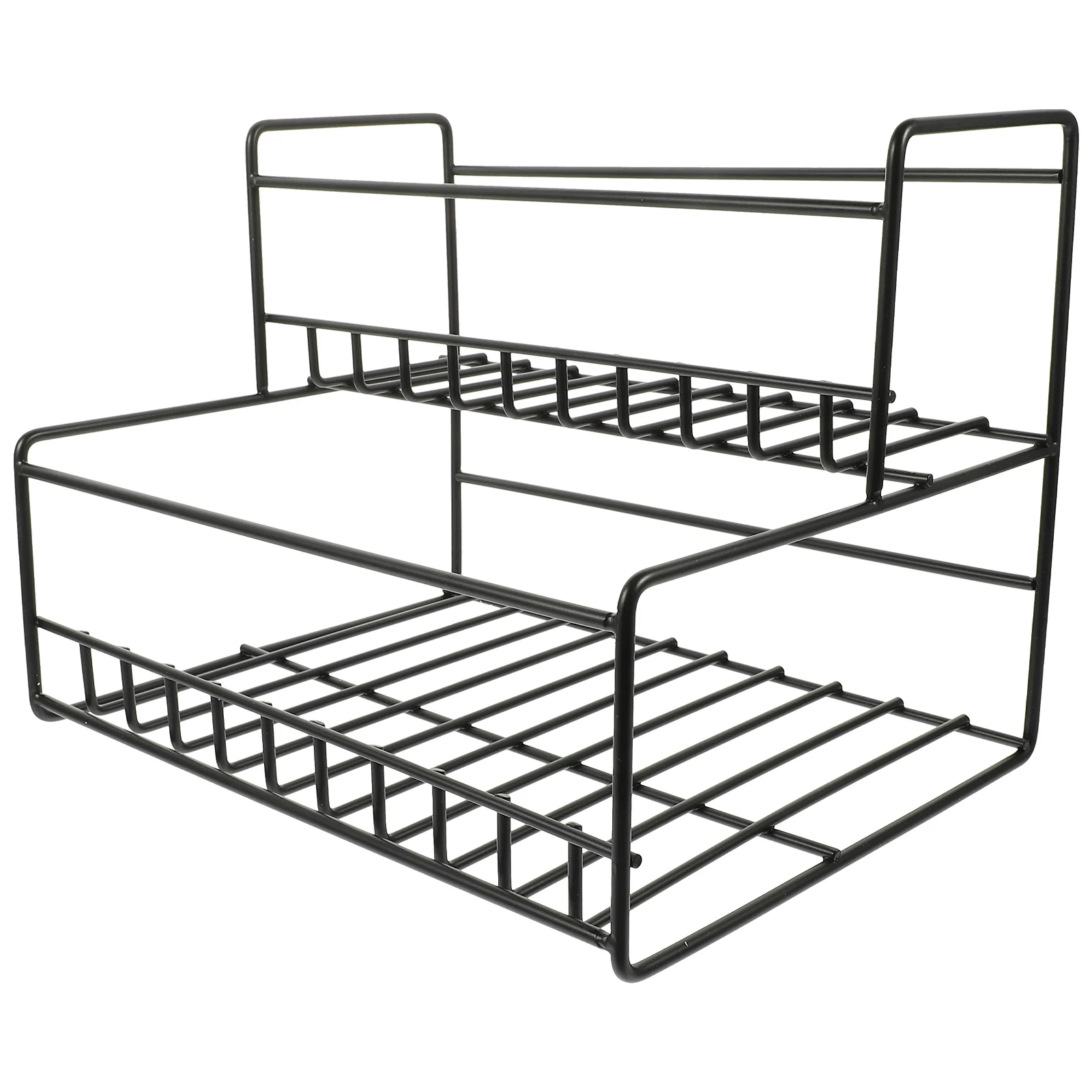 

Iron Storage Multifunctional Kitchen Organizer Syrup Bottle Holder Coffee Shop 2-Tier Syrup Holder Household