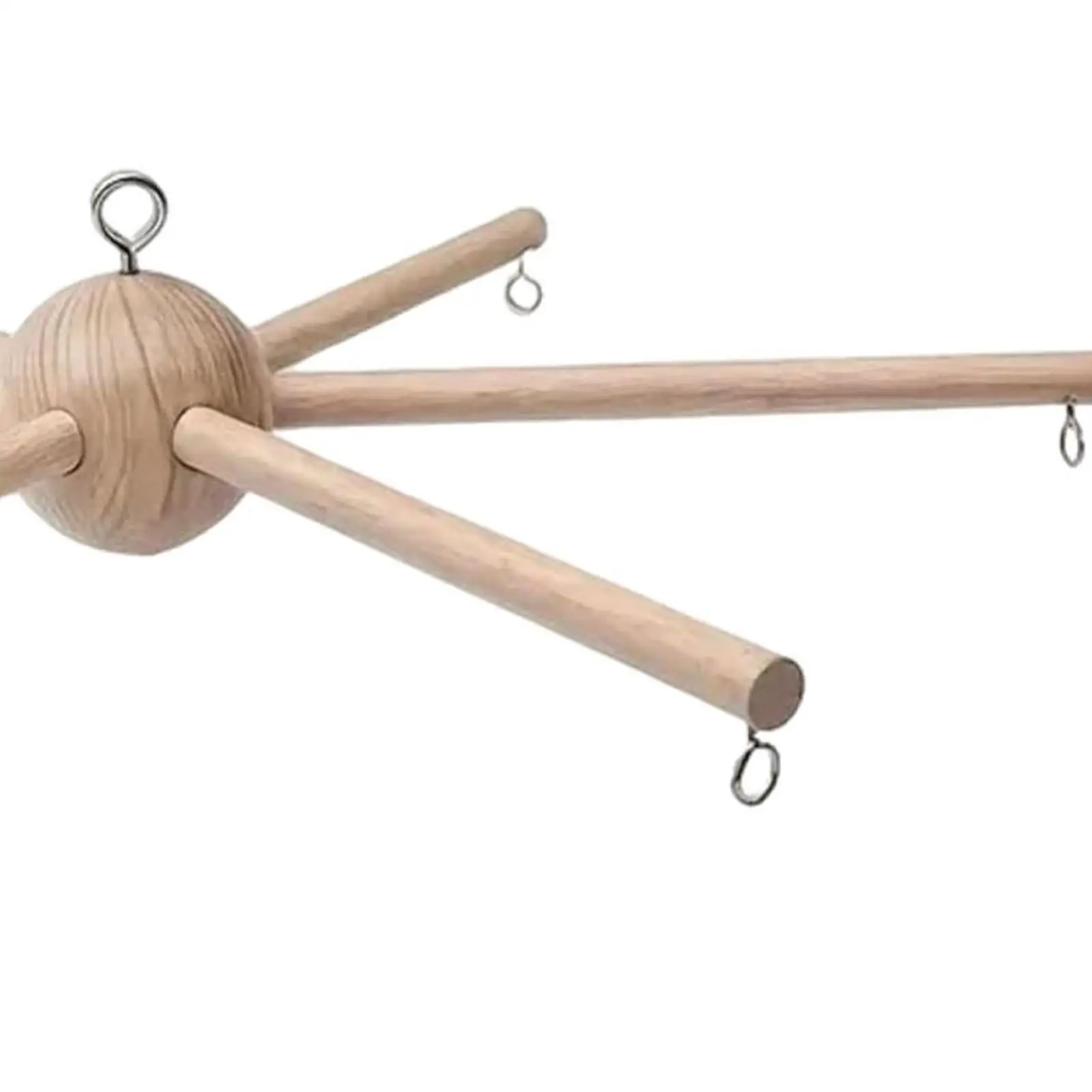 Baby Mobile Kit Frame for Crib Wooden Wind Chime Equipment Hanger Six Legs DIY for Wall Balcony Ceiling for Infant Boysgirls