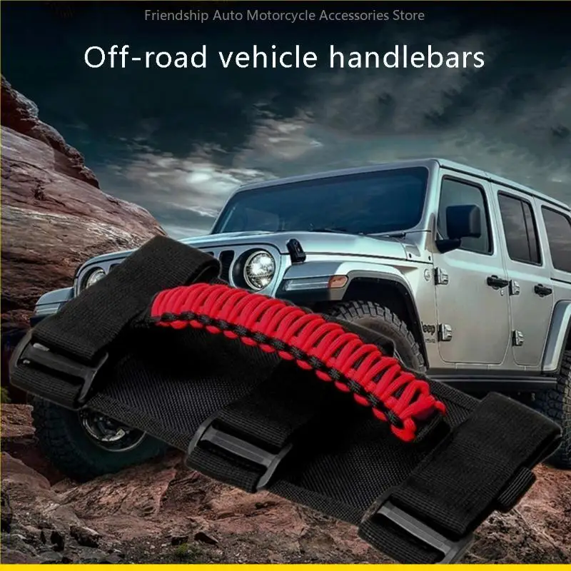 Szch voor Jeep-Wrangler Car Dak Roll Bar Grab Inner Handles Grip Handgreepbanden TJ-LJ