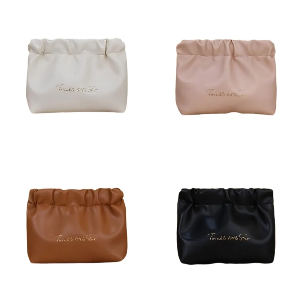 

Mini Cosmetic Bag Women Makeup Bag Pu Leather Travel Supplies Lipstick Storage Bag Earphone Bag Self-closing Coin Bags Portable