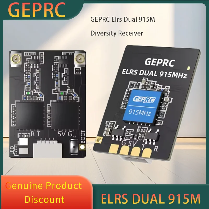 

GEPRC ELRS DUAL 915M Diversity Receiver 915Mhz ExpressLRS Module Built-in WIFI RC Airplane FPV Long Range Drone DIY Part