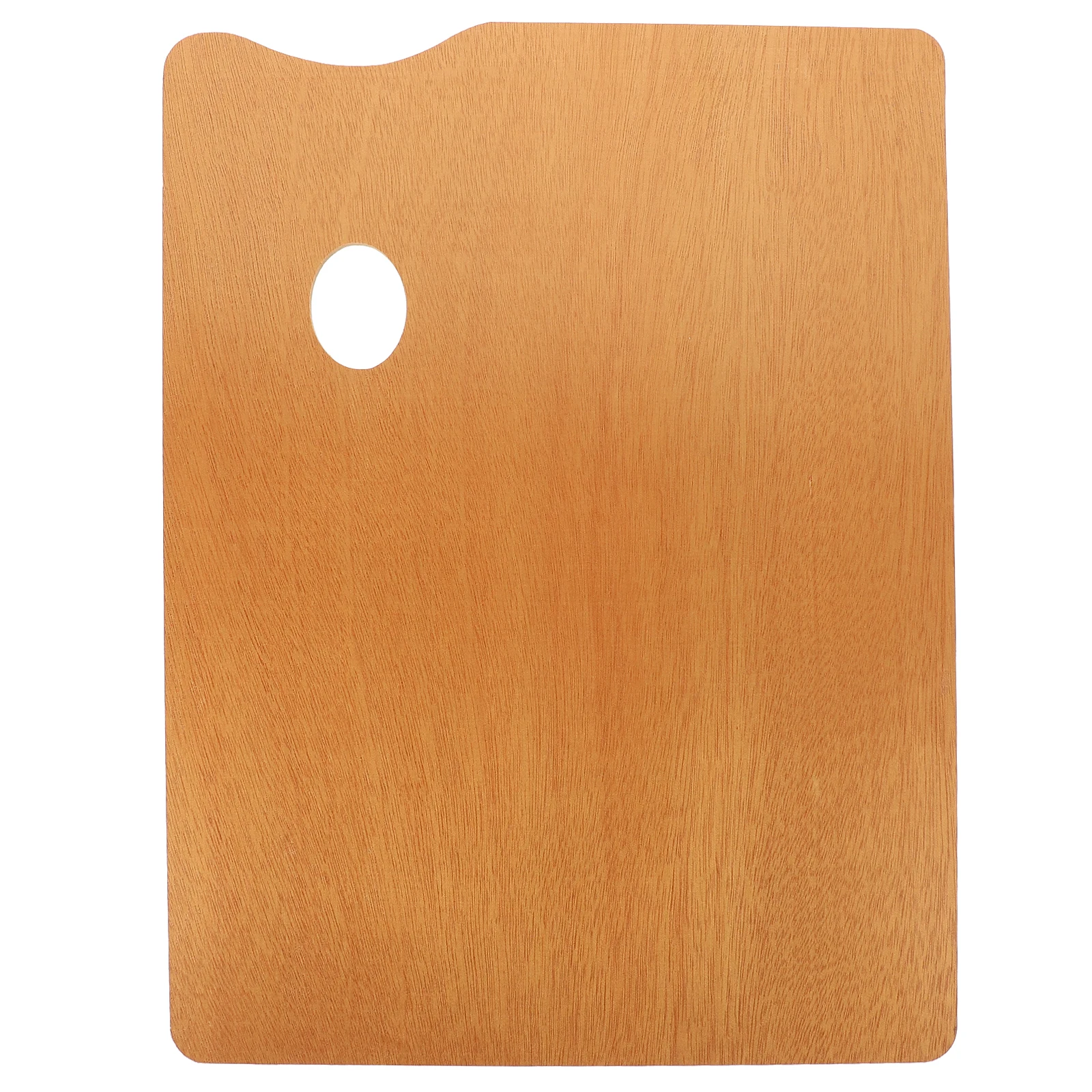 

Wooden Painting Palette Oil Supply Sturdy Durable Smooth Surface Thumb Hole Vintage Style Supplies