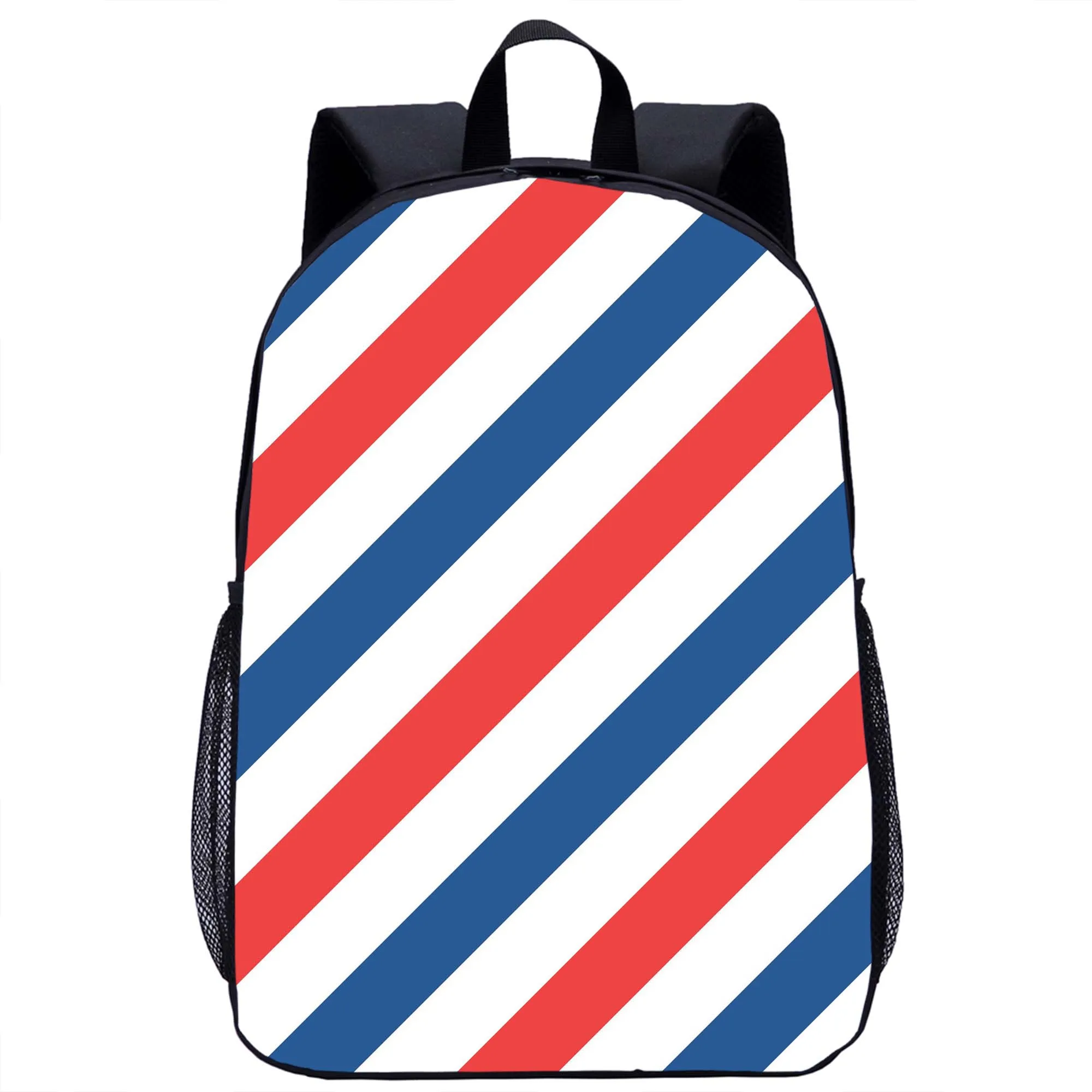 Colorful Stripe Print Backpack Girls Boys School Bag Teenager Travel Storage Rucksack Laptop Bag Woman Men Daily Casual Backpack