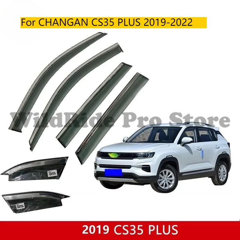 

6PCS Car Window Visor for CHANGAN CS35 PLUS 2019-2022 Rain Guard Shield Door Visor Vent Visor Wind Deflector