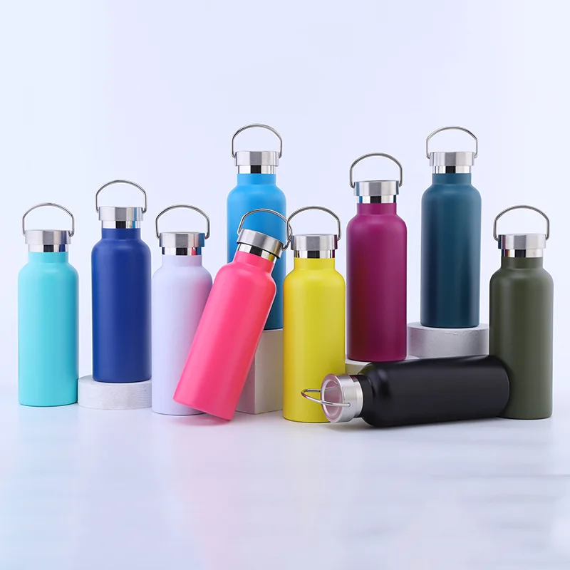 500/750/1000ml Large Thermos Bottle Double Layer Water Bottle Portable Design Stainless Steel Thermos Cup Vacuum Flasks