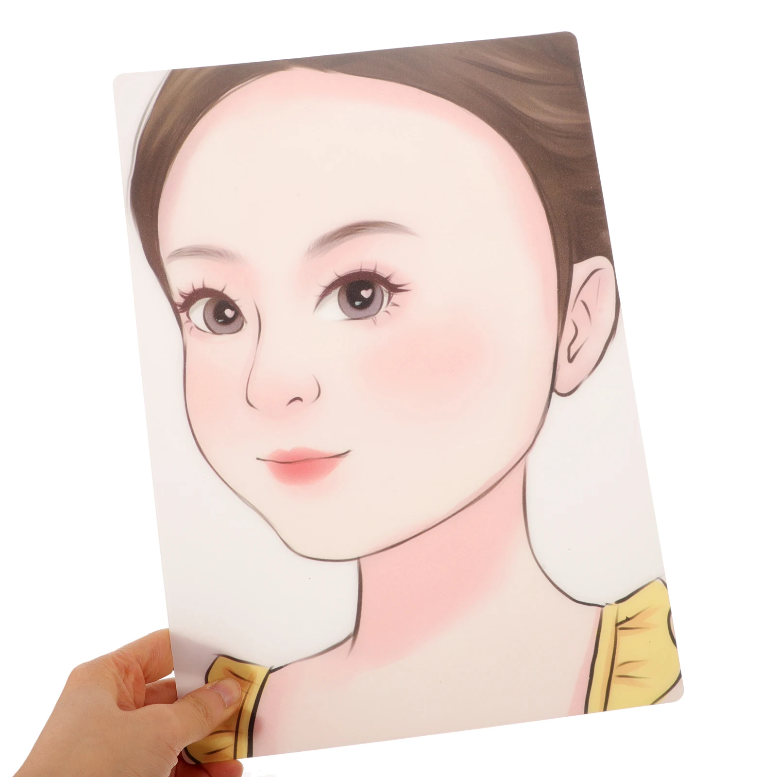 

Face Painting Practice Board Reusable Washable Paint Template Plastic Makeup Supplies Art Craft Decor