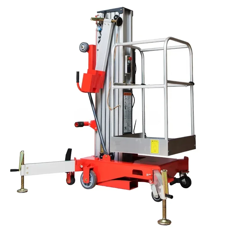 Hoogwaardig hydraulisch pull-liftplatform met enkele mast