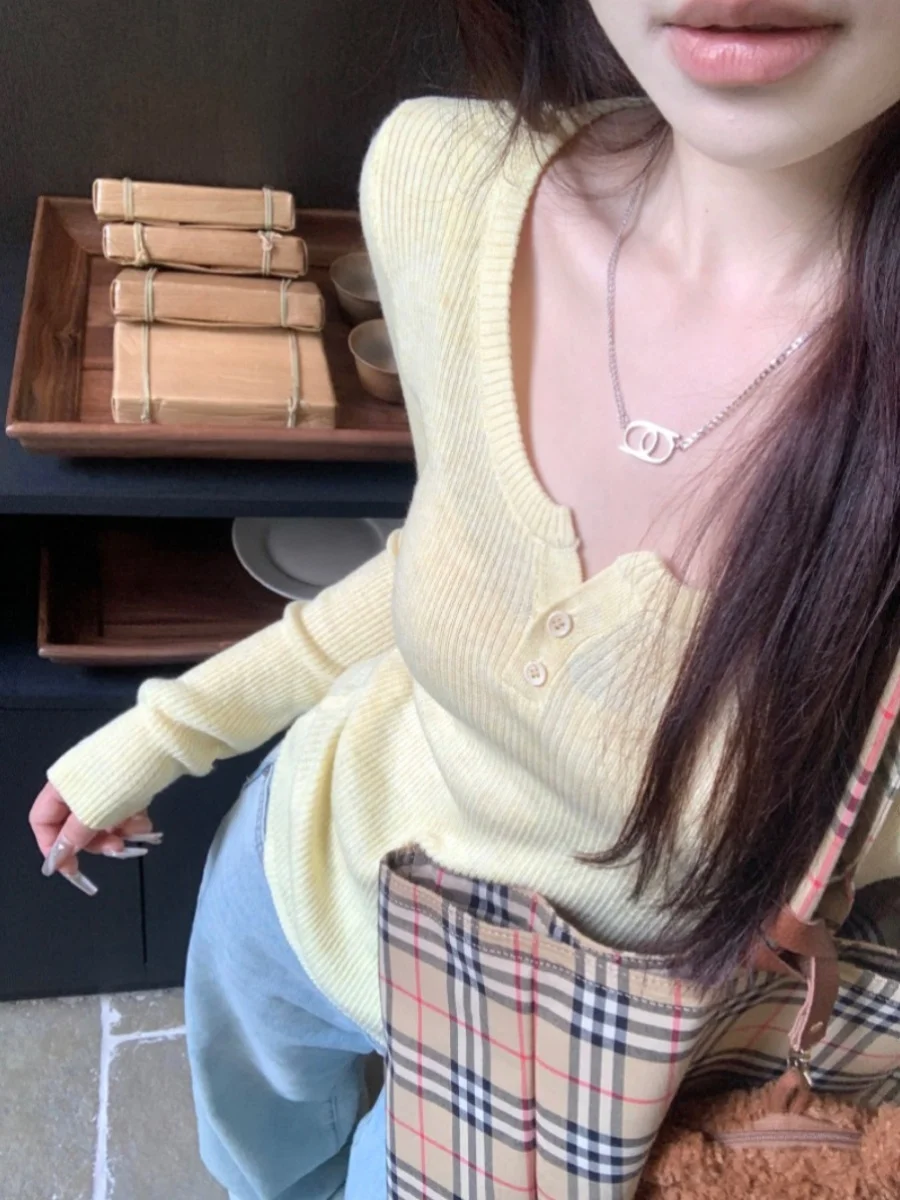 

Женские пуловеры с принтом американского флага, ретро-воротником и лацканами, осень-зима 2026, уютные, от Rolling Balance Traffic Studies Store