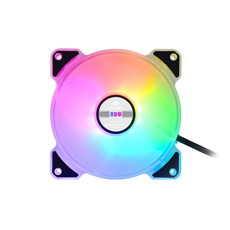 Bykski Water Cooling Radiator Fan Computer PC Case Fan 120mm Adjustable LED Light 5v A-RGB Controller Heatsink Cooler Mute