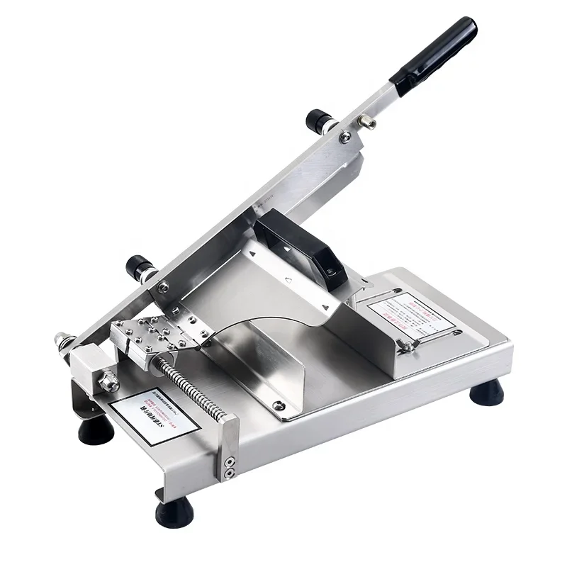 Commercial multifunctional home mutton roll frozen meat bacon manual cutter slicer machine