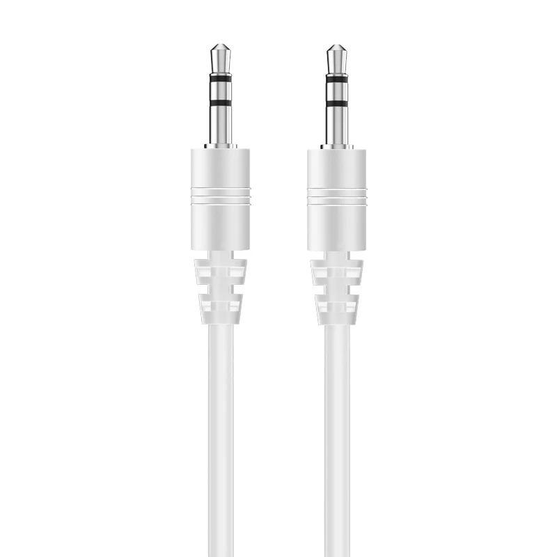 2024 Kabel audio Aux 3,5 mm Jack męski do męskiego przedłużacza stereo HIFI 1 m Kabel pomocniczy do słuchawek MP4 z głośnikiem samochodowym