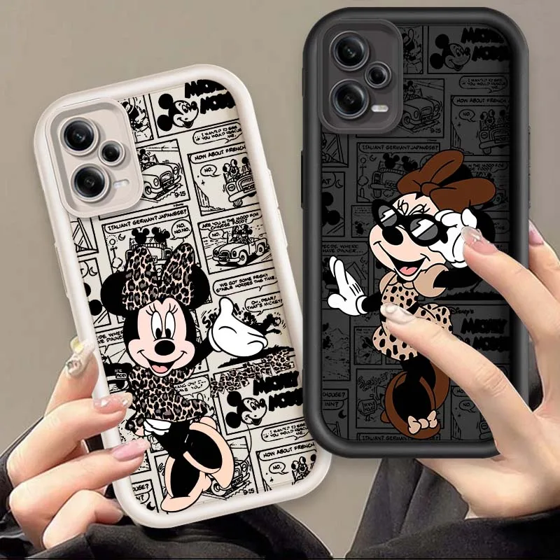 

Disney Mickey Mouse For Xiaomi Redmi Note 14 13 13R 12 12R 11 11E 11T 11S Pro Plus 5G Eye Ladder Cover